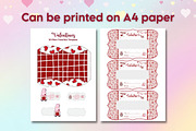 Valentines Treat Box Templates, a Print Template by Adalin Shop (Thumbnail 8 of 9)