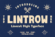 Lintrow - Linocut Style Typeface, a Sans Serif Font by Youthlabs Studio (Thumbnail 1 of 15)