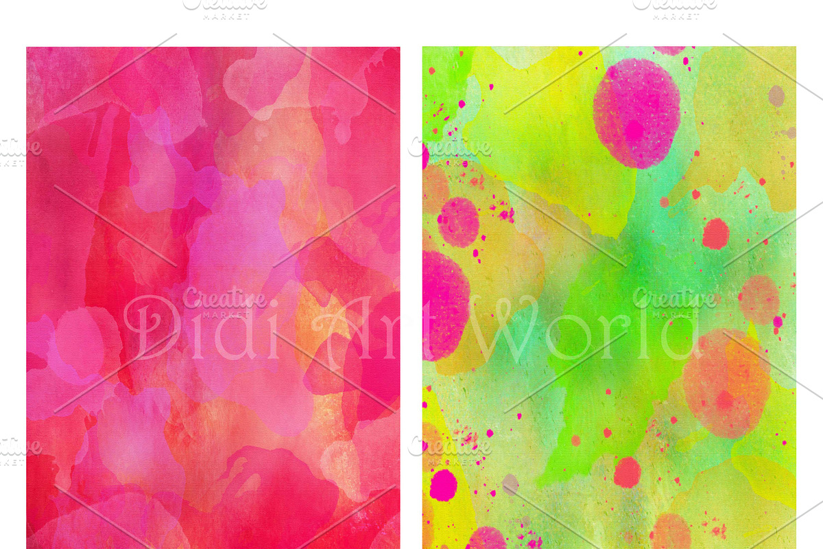Summer Watercolor paper pack, an Object Graphic by DidiArtWorld (Photo 6 of 6)
