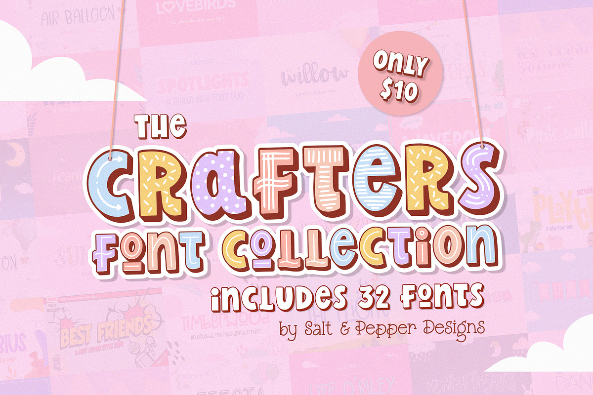 The Crafters Font Collection, a Font by Salt & Pepper Designs (Photo 1 of 34)