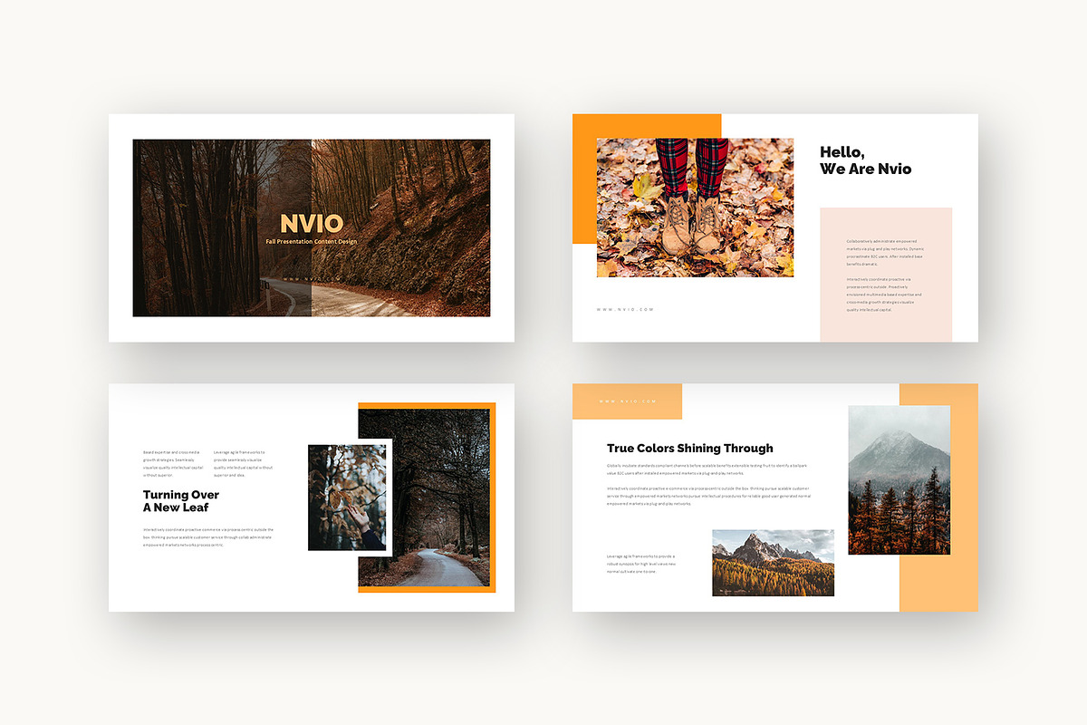 Nvio : Autumn Season Powerpoint, a Presentation Template by Punkl Camp (Photo 2 of 16)