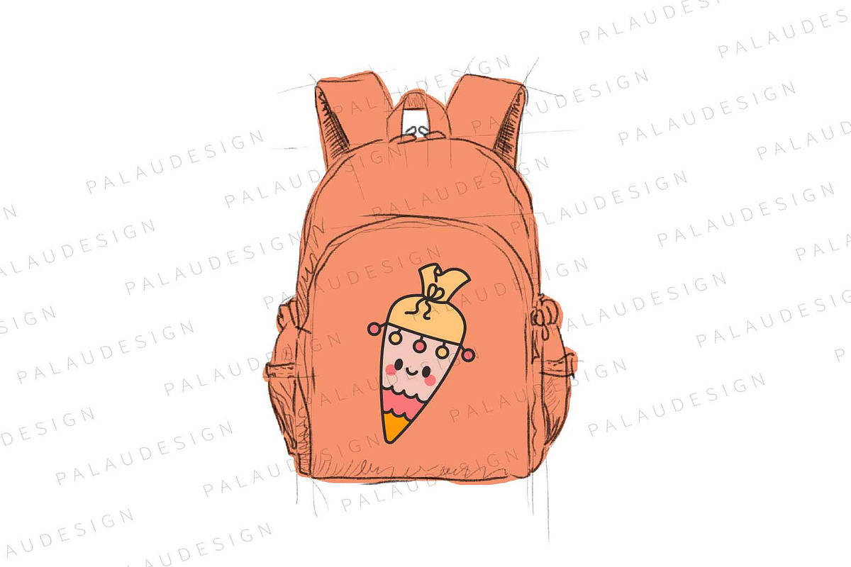 Cute Kawaii School Cones Characters, an Education Illustration by Palau (Photo 2 of 12)