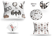 Watercolor Halloween Night, a Decorative Illustration by MayaNavits (Thumbnail 6 of 9)