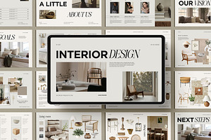 Interior Design Presentation Canva, a Presentation Template by Amaré Creative