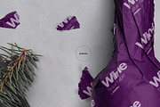 Wrapping Paper Wine Bottle Mockup, a Pens & Pencil Mockup by creatsy5 (Thumbnail 21 of 27)