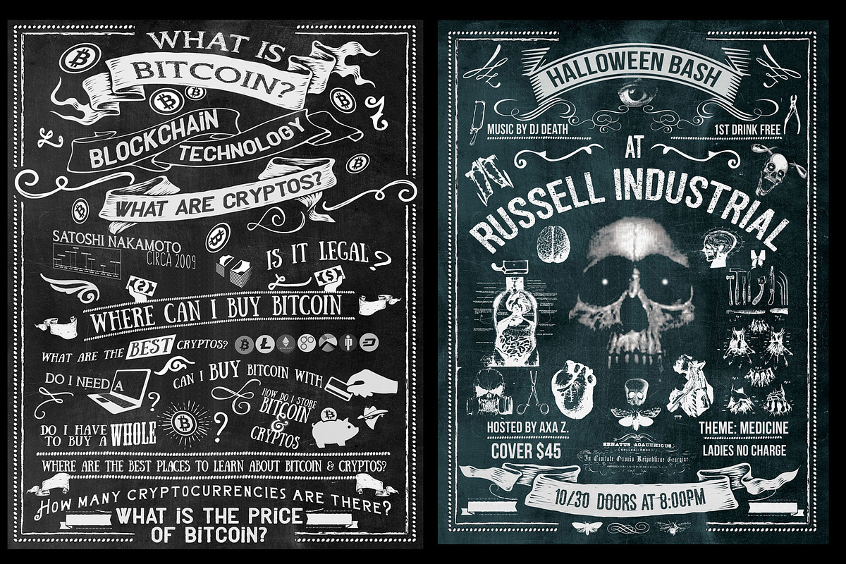Twenty Editable Chalkboard Designs!, a Poster Template by the little wonder shop (Photo 4 of 9)