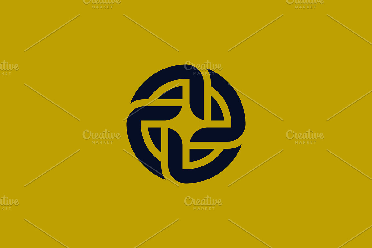 circular swirl shape medallion logo, a Branding & Logo Template by Rasagama Studio