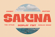 Sakina - Bold Ligature Display Font, a Sans Serif Font by Surplus Type Co (Thumbnail 1 of 9)