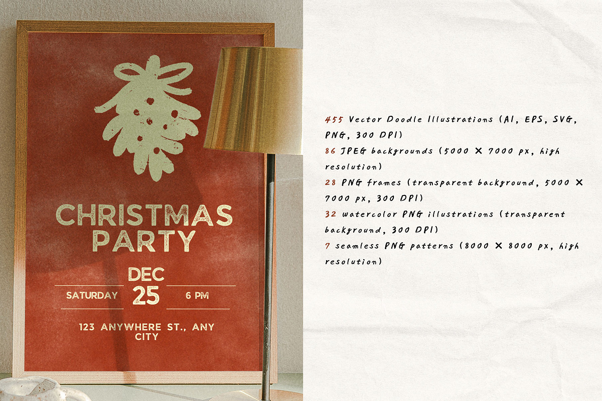 Christmas Series BUNDLE: All 5 in 1, a Seasonal Illustration by Veyla (Photo 29 of 72)