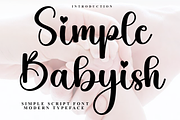 Simple Babyish, a Handwritten Font by FreshTypeINK (Thumbnail 1 of 8)