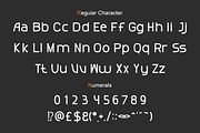 Vornova Futuristic Font, a Script Font by Vadovastd (Thumbnail 2 of 8)