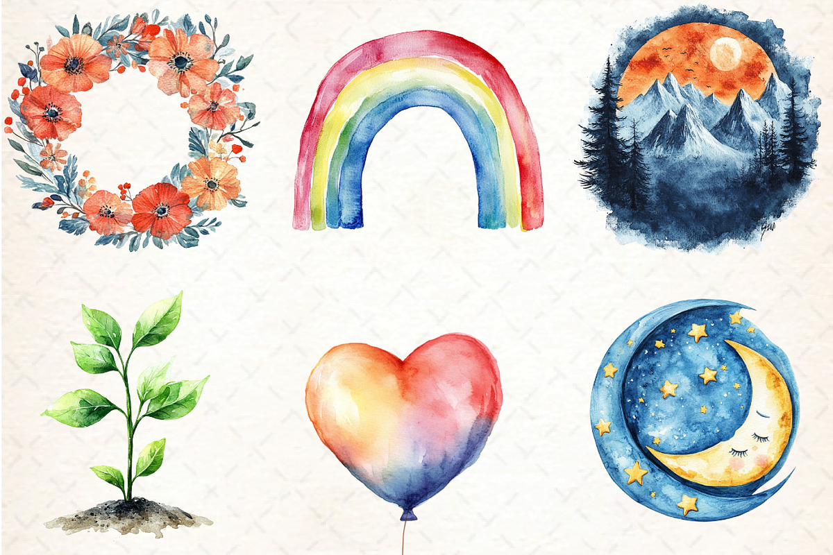 Cute Positive Quotes Clipart, an Illustration by DreamCafeArt (Photo 3 of 4)