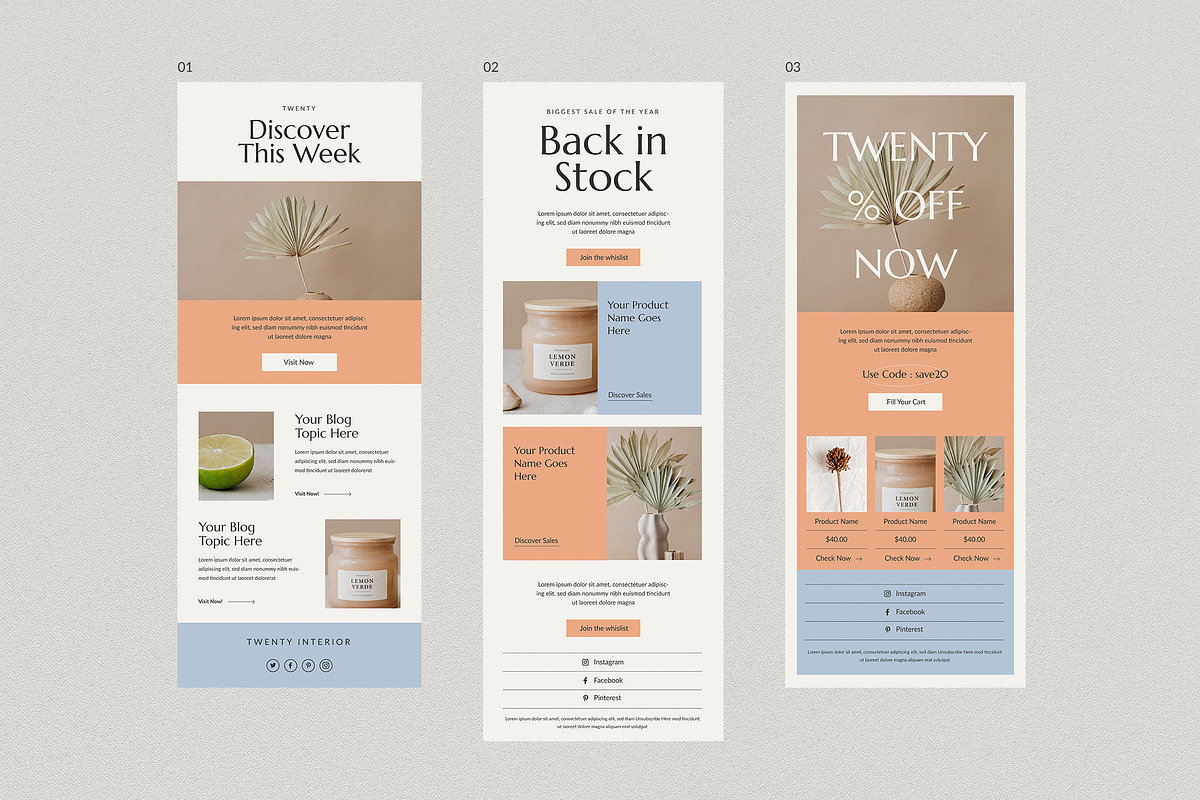 Twelve Email Newsletter Template, an Email Template by Guuver (Photo 2 of 5)