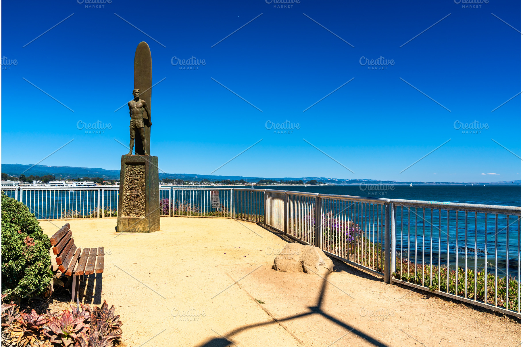 To Honor Surfing monument in Santa, an Architecture Photo by Leonid Andronov
