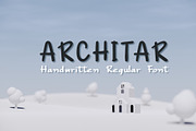 Architar Font, a Handwritten Font by skyclick (Thumbnail 1 of 3)