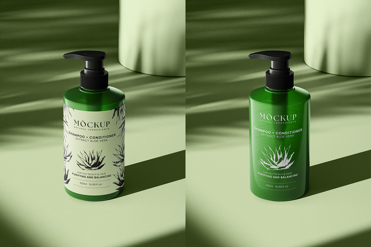 Shampoo/Soap Bottle Mockup, a Packaging Mockup by ABAMockups (Photo 3 of 7)