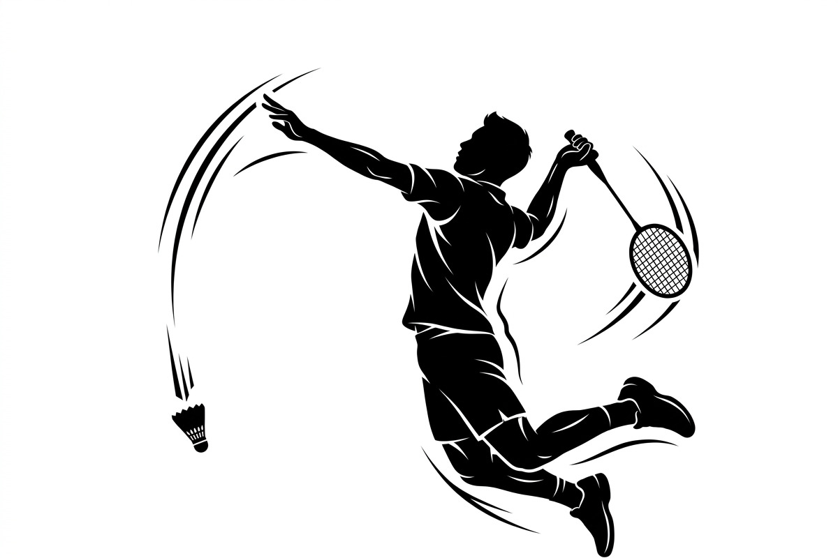 60 Badminton Player Smash Silhouette, a Person Illustration by Amazin_art (Photo 17 of 37)
