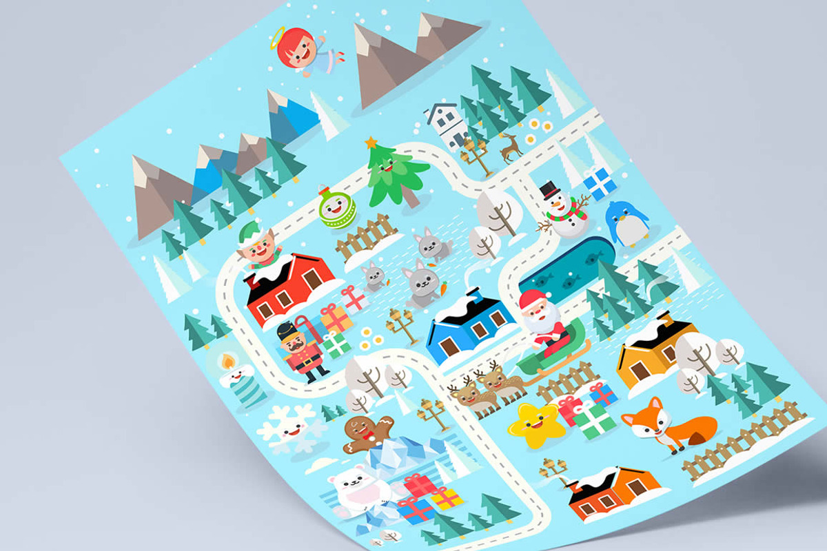 Xmasland Christmas poster design, a Flyer Template by www.lemongraphic.design (Photo 6 of 6)