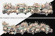 Vintage Car Clipart, a Graphic by Artnoy (Thumbnail 2 of 5)