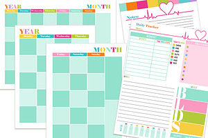 Editable Fitness Planner Templates