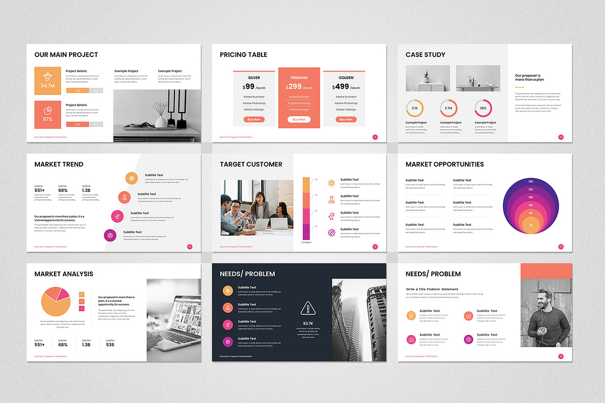 Business Proposal Google Slides, a Presentation Template by Design Vault (Photo 3 of 5)