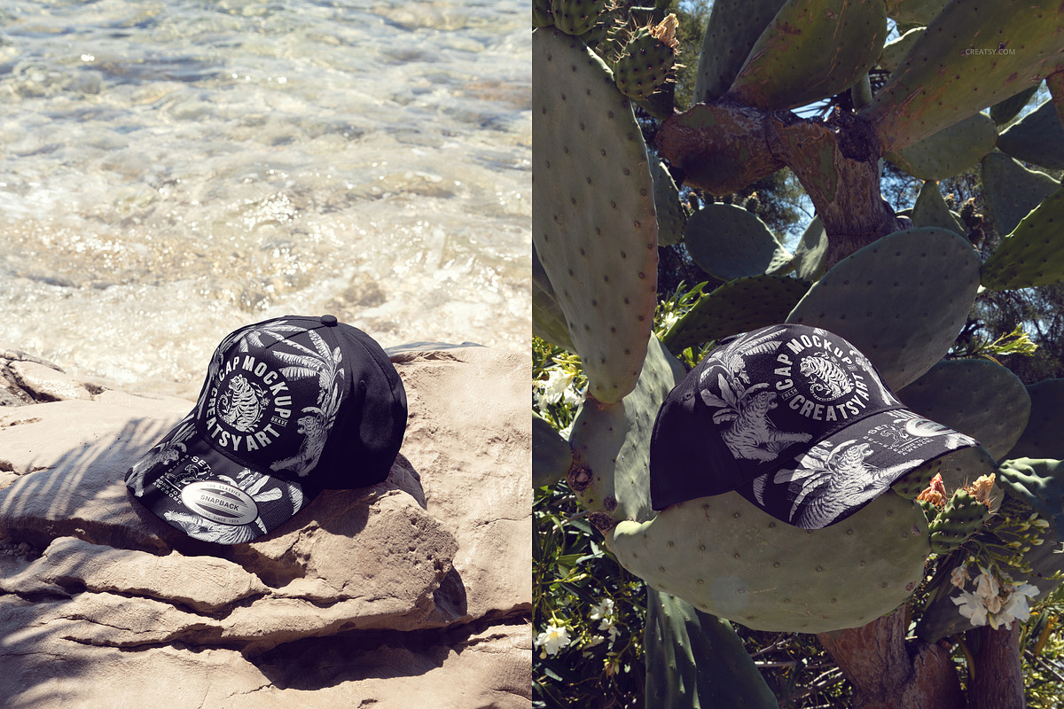 Yupoong 6089M Snapback Summer Mockup, a Hat Mockup by creatsy5 (Photo 7 of 9)