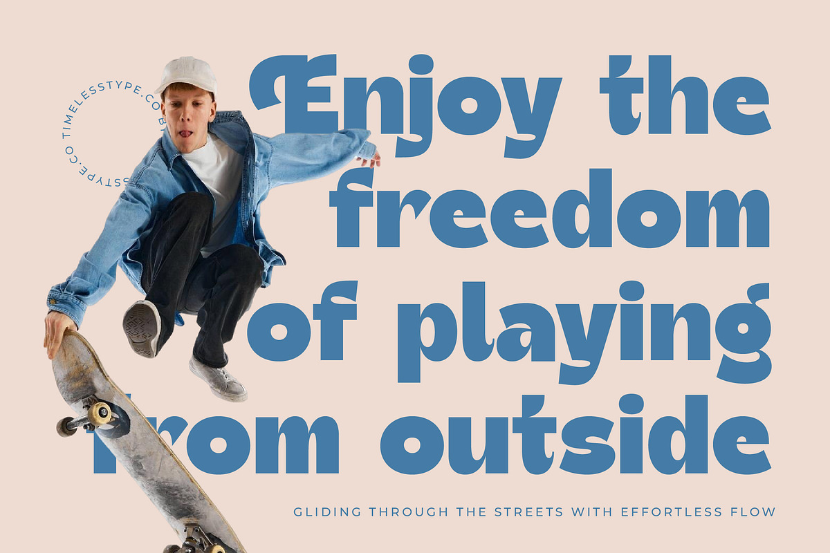 Theleo Blues Bold Retro Sans, a Serif Font by timelesstype.co (Photo 2 of 20)