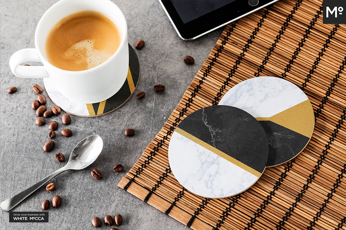 Round Coasters Mock-ups Set, a Cups & Container Mockup by Mocca Mockups Store (Photo 19 of 24)