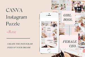 CANVA Instagram Puzzle - ROSE