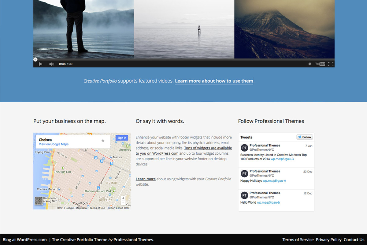 Creative Portfolio WordPress Theme, a WordPress Template by We Cobble (Photo 5 of 6)
