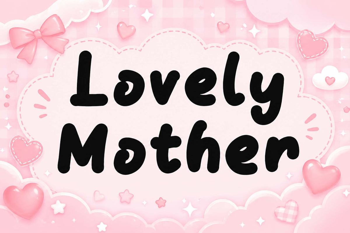 Mother Sahila, a Handwritten Font by Yoga Letter (Photo 2 of 5)