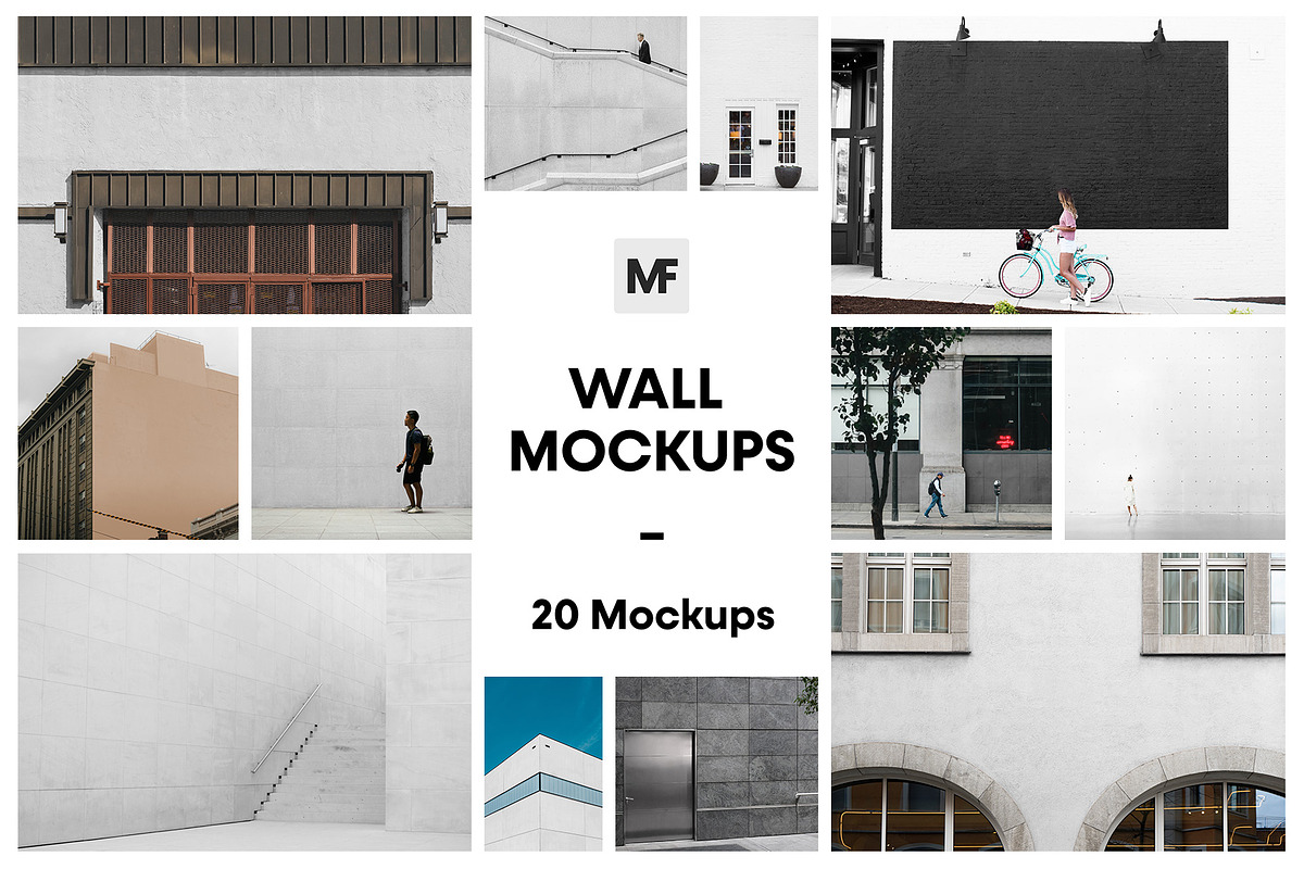 Wall Advertising Mockups, an Advertising Mockup by MockupForest (Photo 1 of 10)