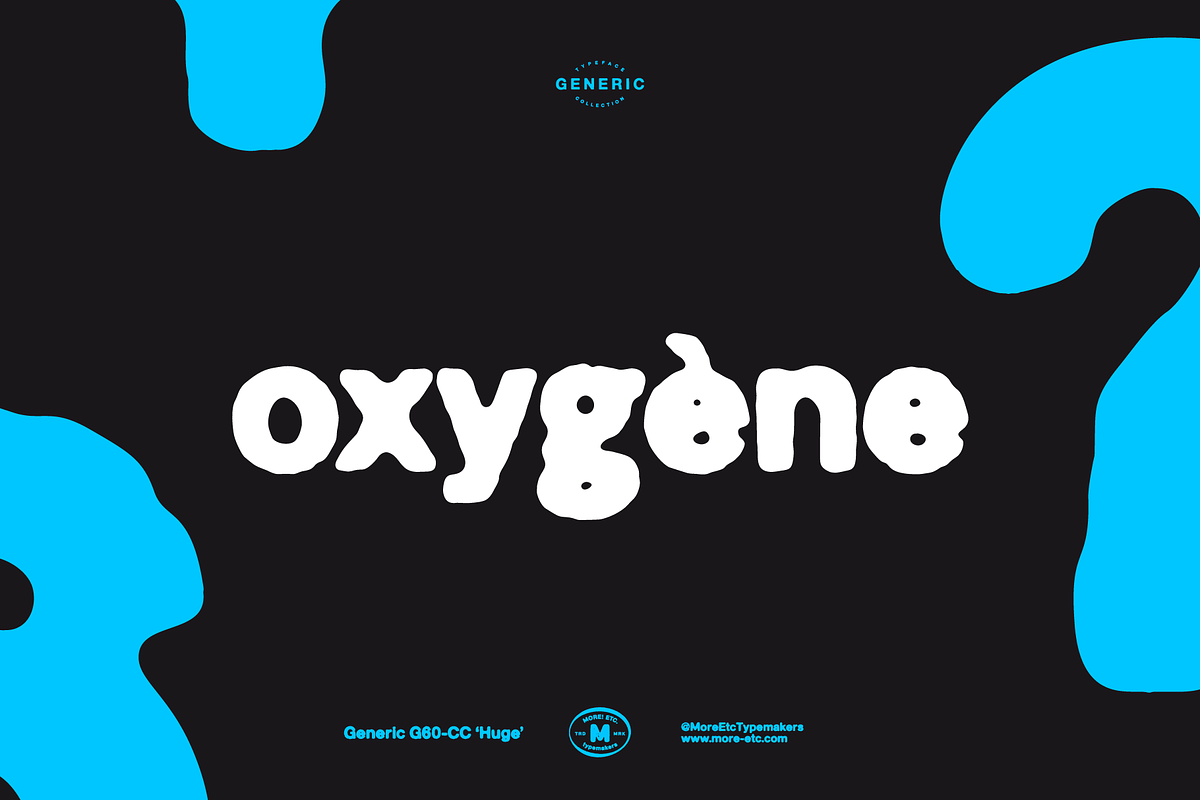 Generic G60-CC 'Huge', a Sans Serif Font by More Etc. Studios (Photo 2 of 8)