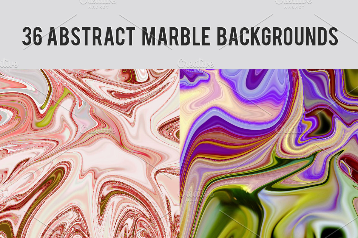 36 Abstract Marble Backgrounds, a Texture Illustration by gina_art (Photo 2 of 2)