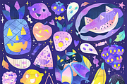 Spooky Fruits Clipart, a Seasonal Illustration by DigitalArtsi (Thumbnail 2 of 4)