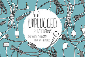 Unplugged - Two Seamless Patterns