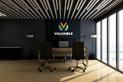 PSD Office Desk Room Wall Mockup, a Product Mockup by Ayy (Thumbnail 6 of 16)