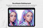 70 Glitter & Shimmer Procreate Brush, a Brush Add-On by Selentaori Studio (Thumbnail 9 of 10)