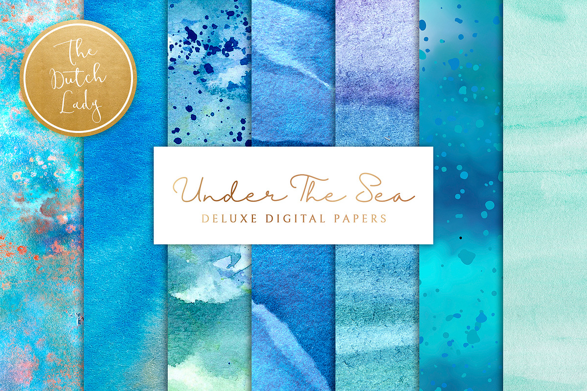 Under The Sea Background Set, a Texture Graphic by The Dutch Lady Designs (Photo 1 of 4)