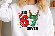 Funny Christmas Six Seven 67 Png, an Illustration by Craft Nest (Thumbnail 3 of 4)