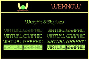 Virtual Graphic font, a Font by weknow (Thumbnail 7 of 8)