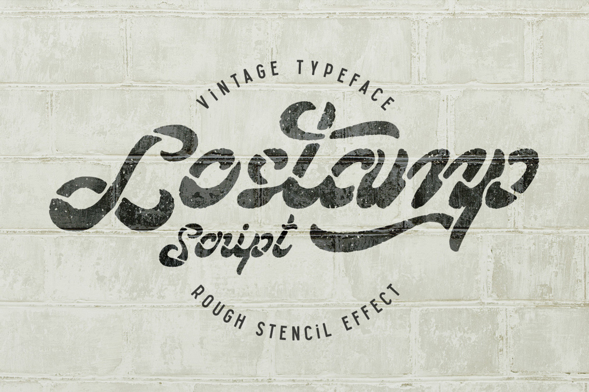 Lostamp font