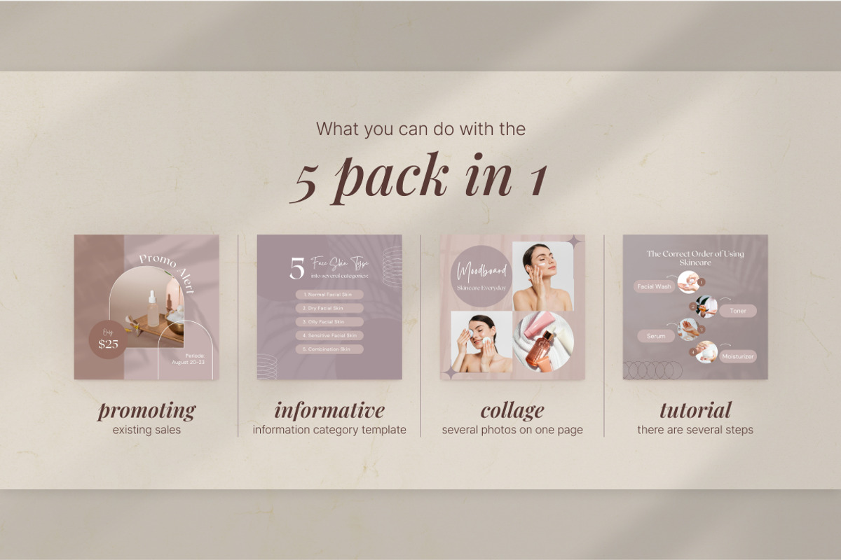 Bundle Pack 5in1 Canva Template, a Social Media Template by Brandearth RRGraph (Photo 2 of 19)