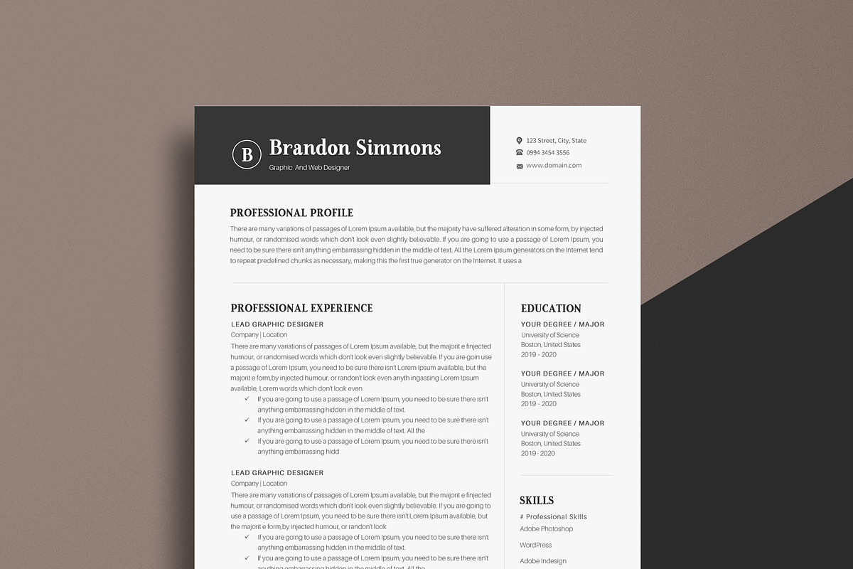 Resume, a Resume Template by paulresume (Photo 1 of 5)