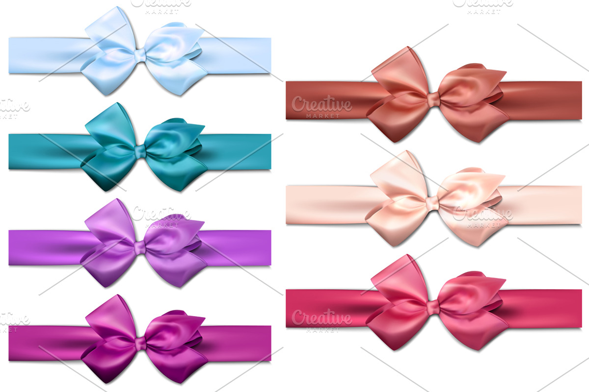 Set of 10 colorful satin bows, an Object Graphic by Vjom (Photo 2 of 3)
