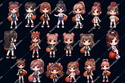 basketball girl,basketball png, an Object Graphic by DreamerStarCo (Thumbnail 9 of 10)