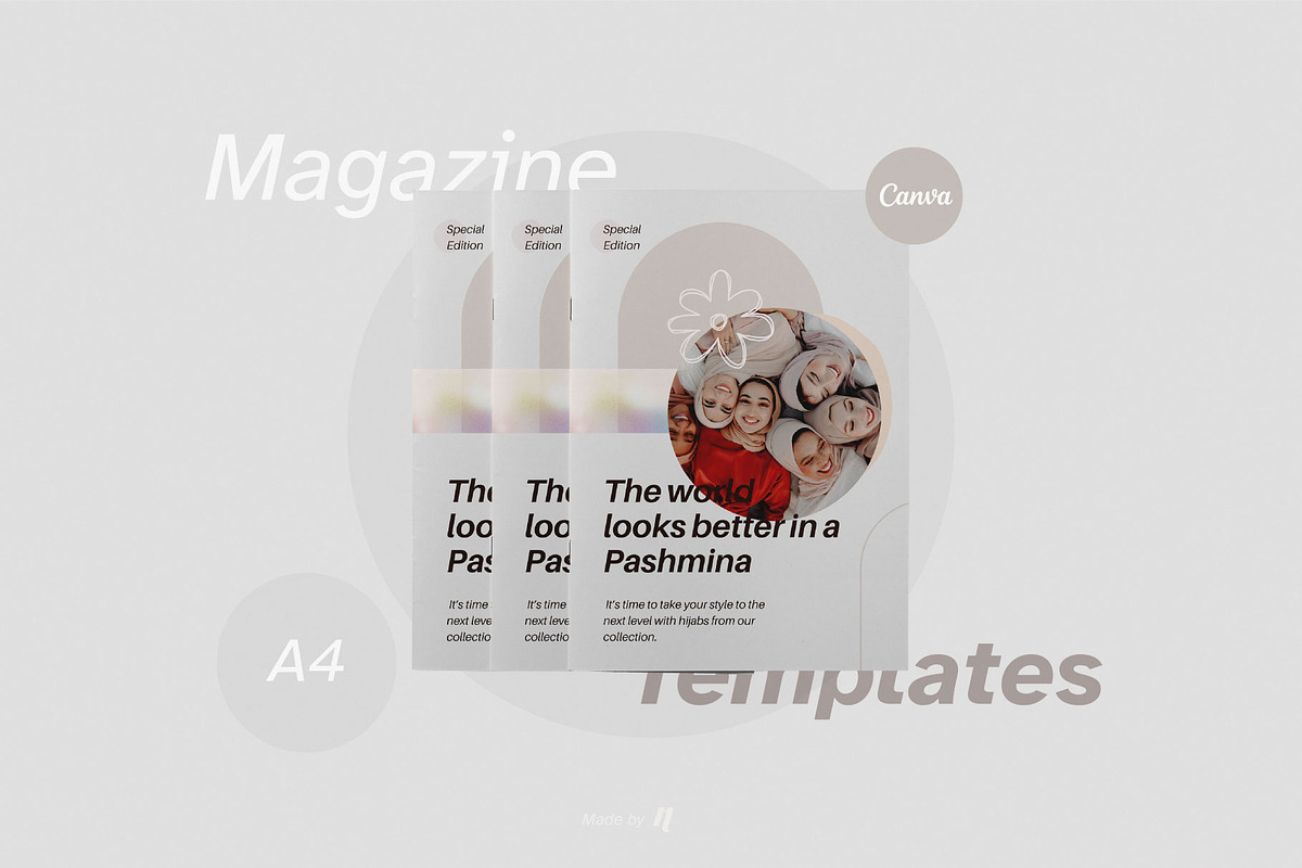 Nusa Syahira - A4 Magazine Template, a Magazine Template by Nusa Space (Photo 1 of 5)