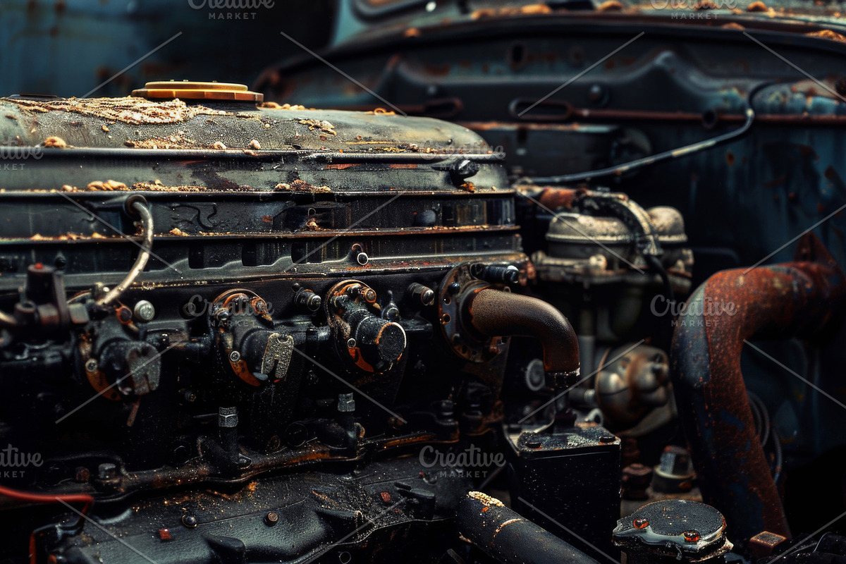 55 Car engines, a Transportation Illustration by Handmadefont (Photo 47 of 56)