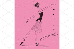 Ballet Hand Drawn Vector Collection.