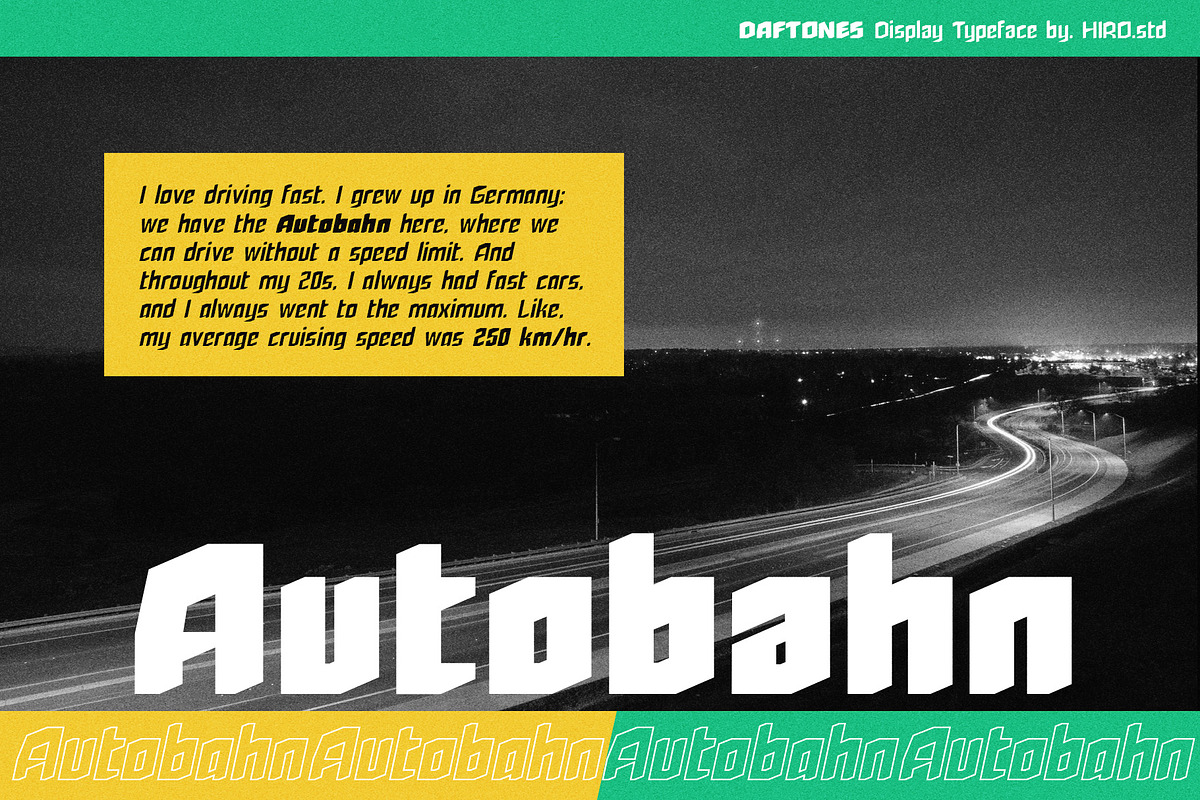 Daftones - Display Typeface, a Sans Serif Font by HIRO.std (Photo 2 of 10)